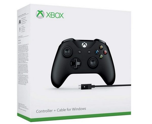 Беспроводной джойстик XBox One Black (новая модель) + USB кабель для Windows