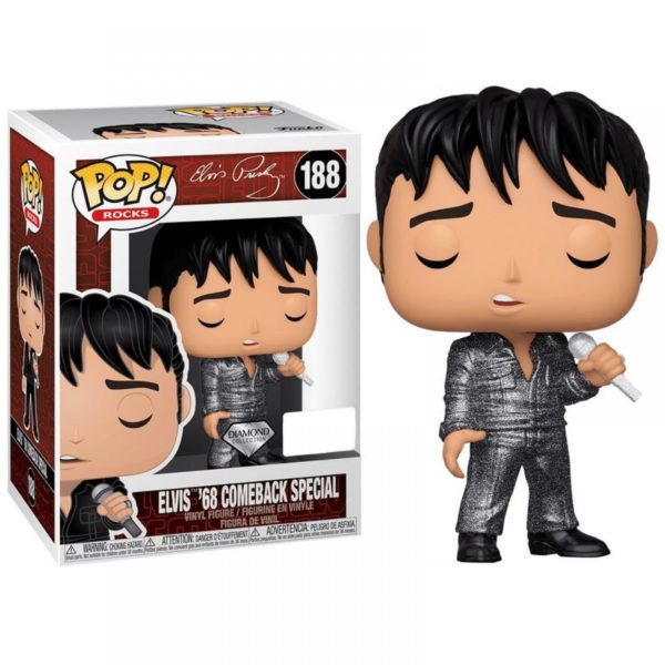 Funko POP! Rocks Elvis Presley Elvis 68 Comeback Special (DGLT) 36650