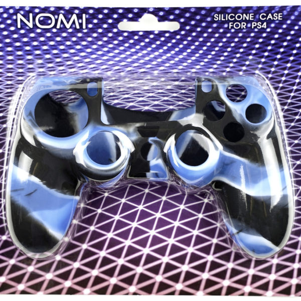 Силіконовий чохол NOMI Anti-slip для джойстика PS4 (чорно-синій)