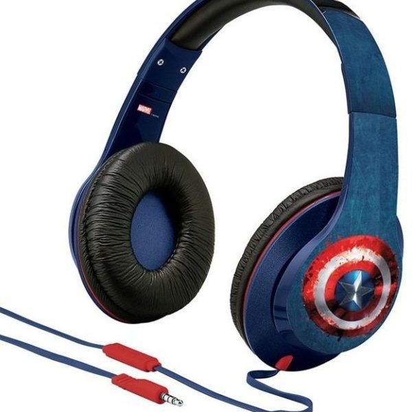 Наушники eKids/iHome MARVEL, Avengers Civil War, Captain America, Mic