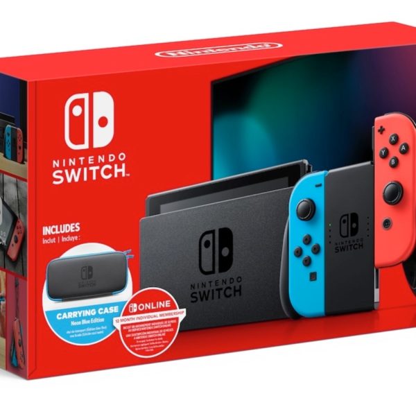 Nintendo Switch Neon blue/red + Чохол + Передплата 12 міс.