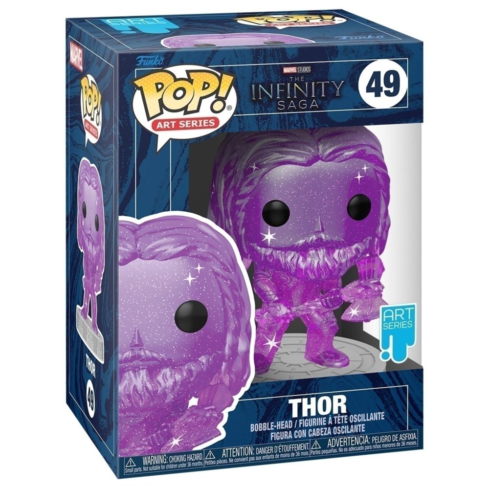 Funko POP! Art Series Bobble Marvel Infinity Saga Thor Purple w/Case 57618
