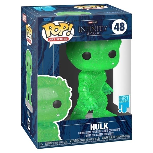 Funko POP! Art Series Bobble Marvel Infinity Saga Hulk Green w/Case 57616