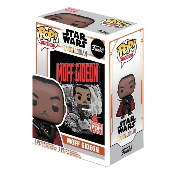 Набір Фігурка+Футболка Funko POP and Tee Star Wars Mandalorian Moff Gideon 52702 (UT-53542)