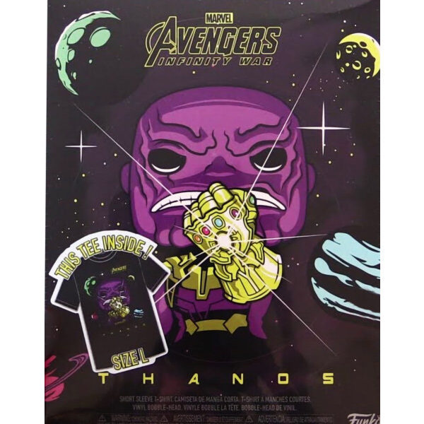Набор Фигурка+Футболка Funko POP and Tee: Infinity War: Thanos (L) 33456