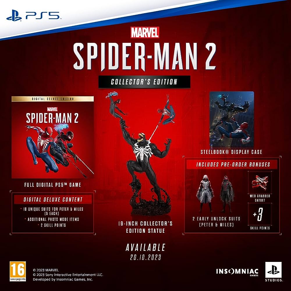 【PS5】Marvel's Spider-Man 2 コレクターズエディション Marvel's Spider-Man 2 Collector's Edition PS5 - PlayMag: Video