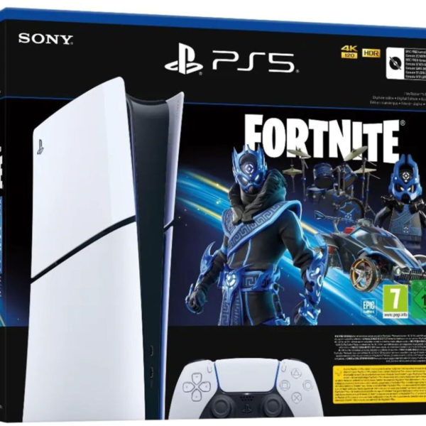 PlayStation 5 Slim Digital 1TB Fortnite Cobalt Star Bundle
