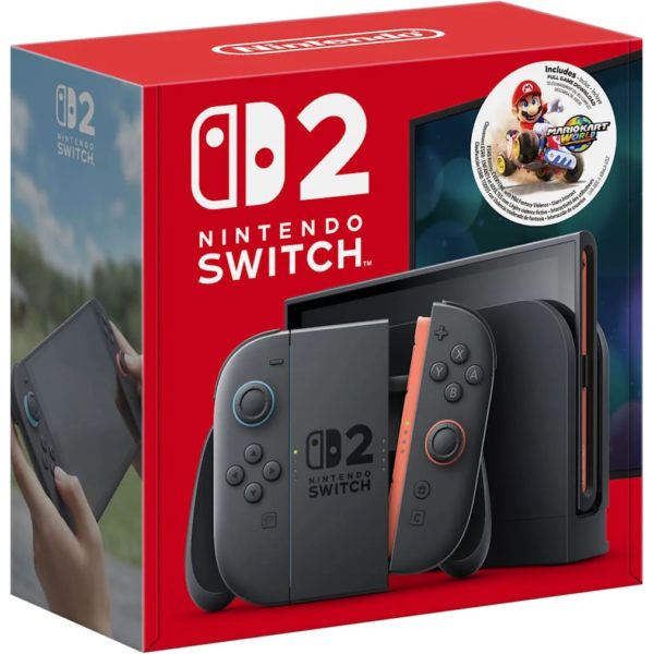 Портативна ігрова консоль Nintendo Switch 2 Black Mario Kart World Bundle