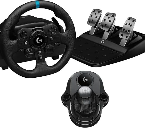 Кермо Logitech G923 + Shifter Bundle PS4/PS5/PC