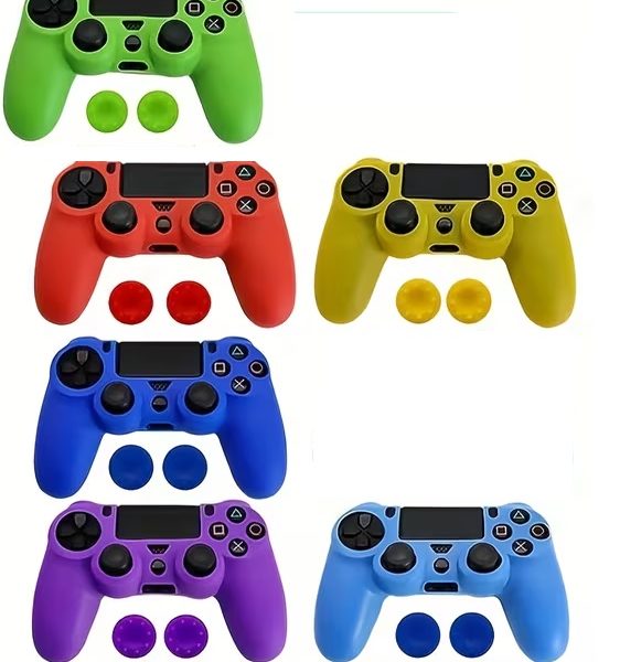 PS4 Dualshock Силіконовий Чохол + накладки на стики