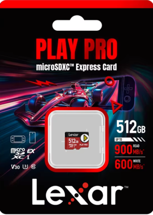 Карта пам’яті Lexar PLAY PRO microSDXC Express Card 512GB для Nintendo Switch 2