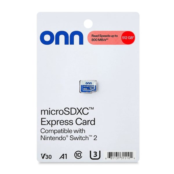 Карта пам’яті ONN microSDXC Express Card, 512 GB для Nintendo Switch 2